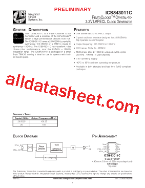 ICS843011C型号图片