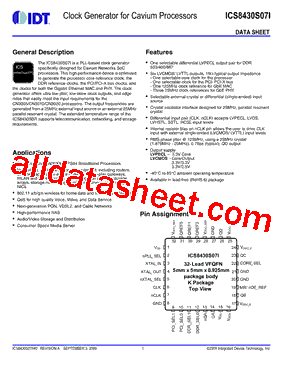 ICS8430S07I型号图片