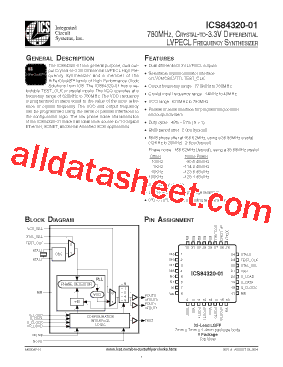 ICS84320AY-01型号图片