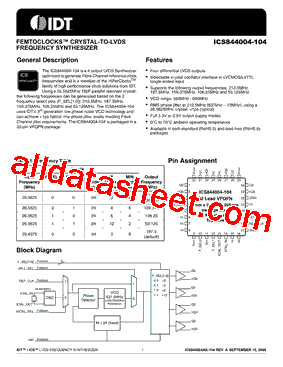 ICS844004-104型号图片