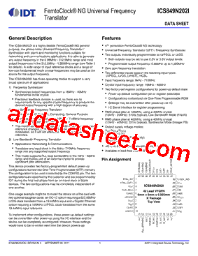 ICS849N202I型号图片