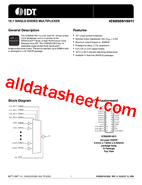 ICS850S1601I型号图片
