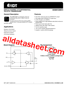 ICS8512061I型号图片
