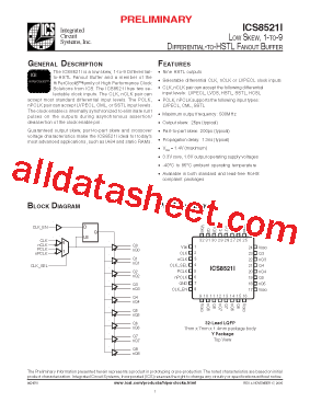 ICS8521BYI型号图片
