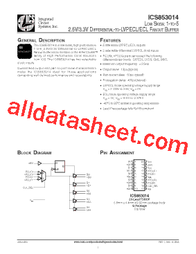 ICS853014型号图片