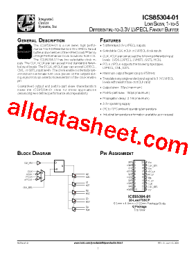 ICS85304AG-01型号图片