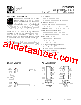 ICS85356AGILF型号图片