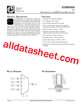 ICS854054型号图片
