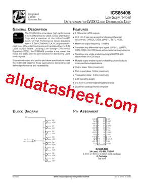 ICS85408BGT型号图片