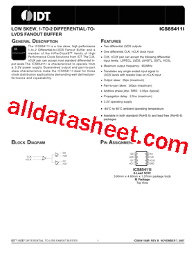 ICS85411I型号图片