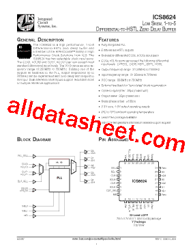 ICS8624BYLF型号图片