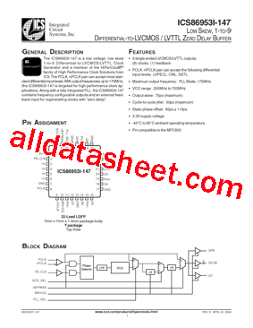 ICS86953BYI-147型号图片