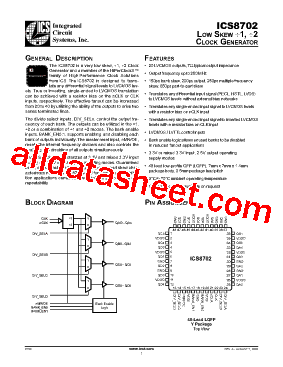 ICS8702BY型号图片