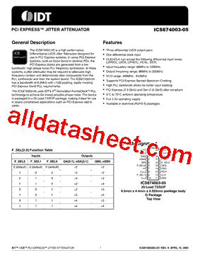 ICS874003-05型号图片