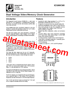 ICS90C65N型号图片