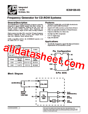 ICS9120-53型号图片