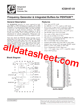 ICS9147-01型号图片