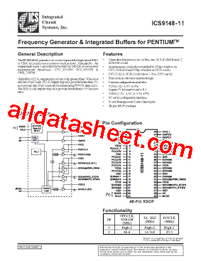 ICS9148-11型号图片