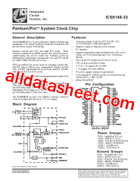 ICS9148-32型号图片