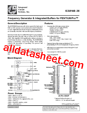 ICS9148-36型号图片
