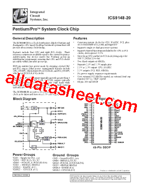 ICS9148F-20型号图片