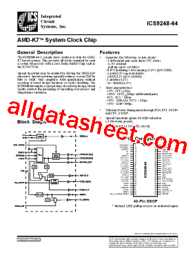 ICS9248-64型号图片