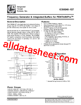 ICS9248YF-127-T型号图片