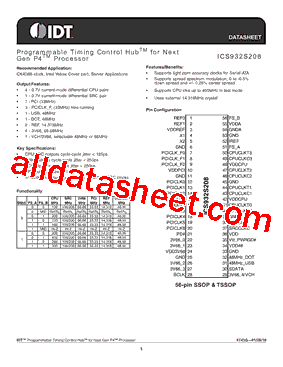 ICS932S208型号图片