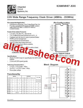 ICS95V857AGLF-T型号图片