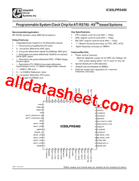 ICS9LPRS480型号图片