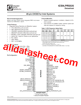 ICS9LPRS535型号图片