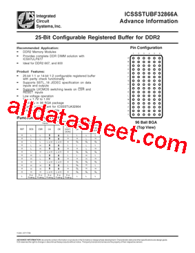 ICSSSTUBF32866A型号图片