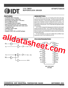 ICT49FCT3805APY型号图片