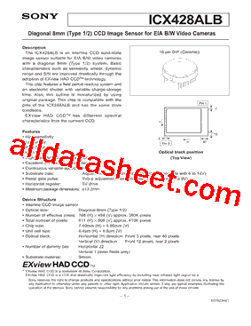 ICX428ALB型号图片