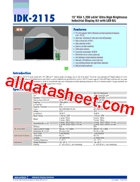 IDK-2115N-K2XGB1E型号图片