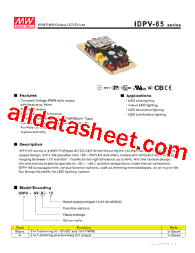 IDPV-65A-36型号图片
