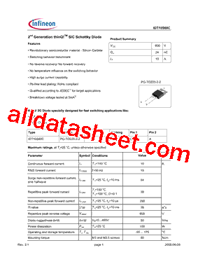 IDT10S60C型号图片