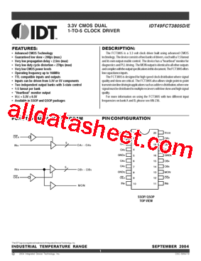 IDT49FCT3805DQGI型号图片