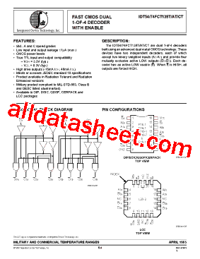 IDT54FCT139ATEB型号图片