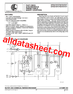 IDT54FCT161ATSOB型号图片