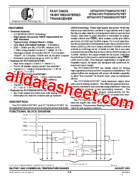 IDT54FCT162H501ETPVB型号图片