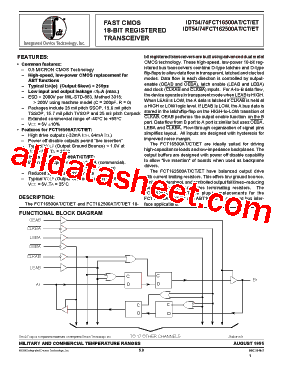 IDT54FCT16500CTPV型号图片