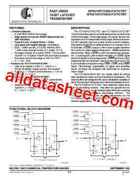 IDT54FCT16543AT型号图片