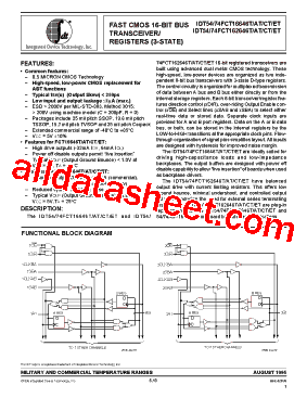 IDT54FCT16646ATE型号图片