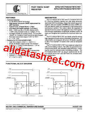 IDT54FCT16823ETPF型号图片