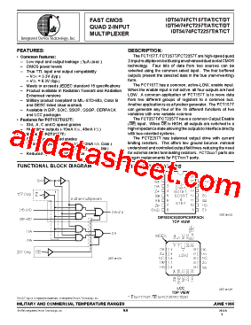 IDT54FCT2157CTD型号图片