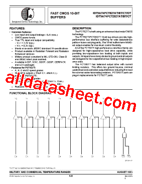 IDT54FCT2827DTP型号图片