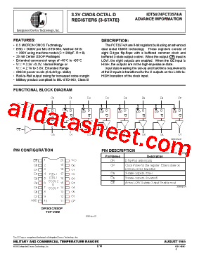 IDT54FCT3574APYB型号图片