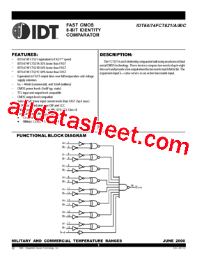 IDT54FCT521BSO型号图片