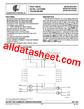 IDT54FCT543E型号图片